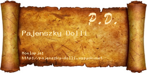 Pajenszky Dolli névjegykártya